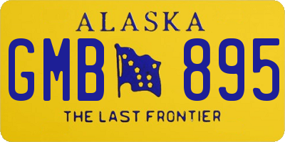 AK license plate GMB895