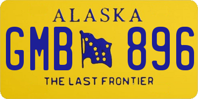 AK license plate GMB896