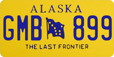 AK license plate GMB899