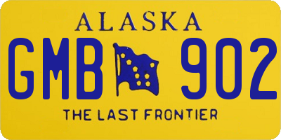 AK license plate GMB902