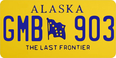 AK license plate GMB903