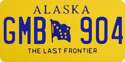AK license plate GMB904