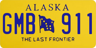 AK license plate GMB911