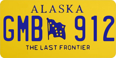 AK license plate GMB912