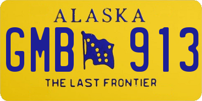 AK license plate GMB913