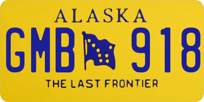 AK license plate GMB918