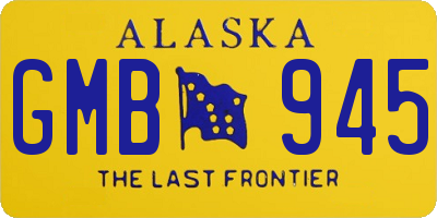 AK license plate GMB945