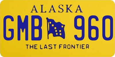AK license plate GMB960