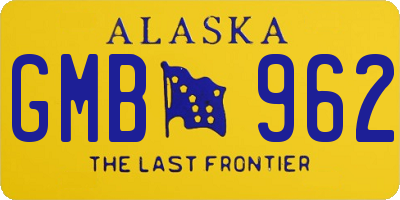 AK license plate GMB962