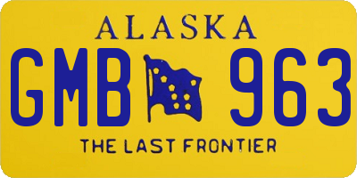 AK license plate GMB963