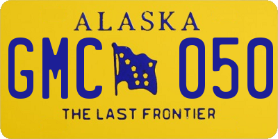AK license plate GMC050