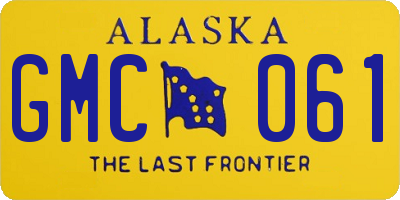 AK license plate GMC061
