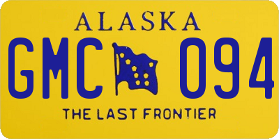 AK license plate GMC094