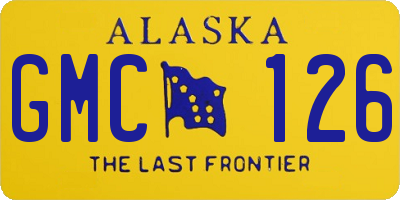 AK license plate GMC126