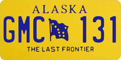 AK license plate GMC131