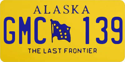 AK license plate GMC139