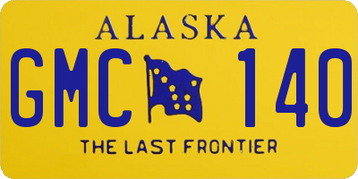 AK license plate GMC140