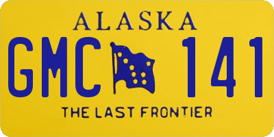 AK license plate GMC141