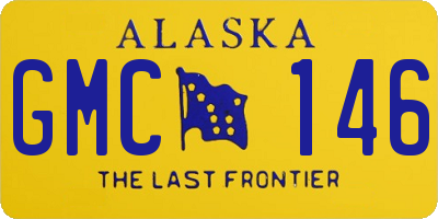 AK license plate GMC146