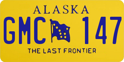 AK license plate GMC147