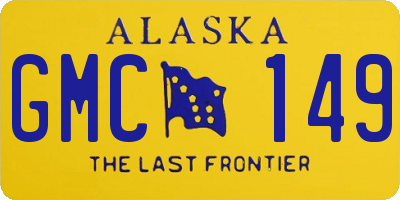 AK license plate GMC149