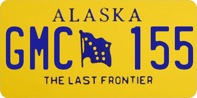 AK license plate GMC155