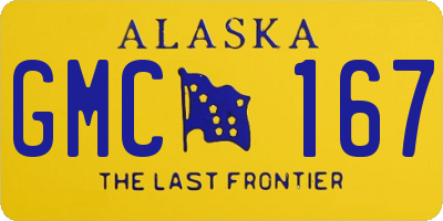AK license plate GMC167