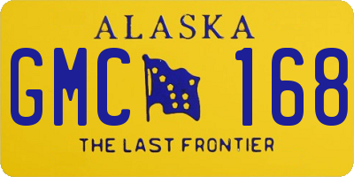 AK license plate GMC168