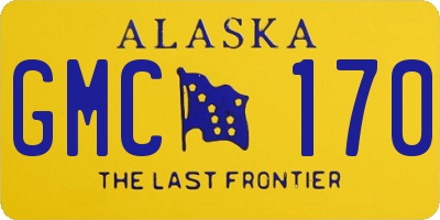 AK license plate GMC170