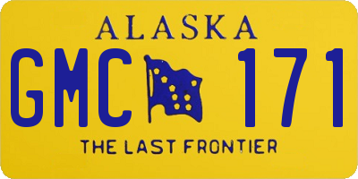 AK license plate GMC171