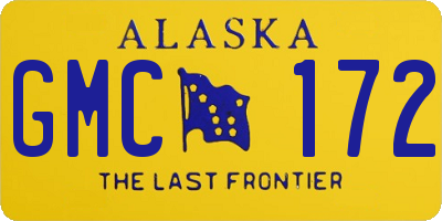 AK license plate GMC172