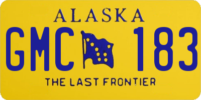 AK license plate GMC183