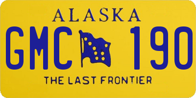 AK license plate GMC190
