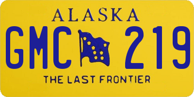 AK license plate GMC219