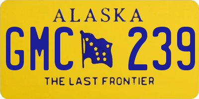 AK license plate GMC239