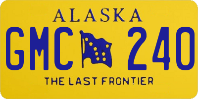 AK license plate GMC240