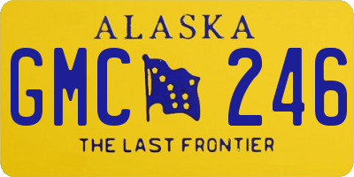 AK license plate GMC246