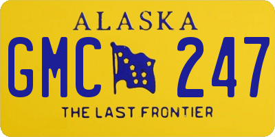 AK license plate GMC247