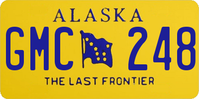 AK license plate GMC248