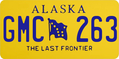 AK license plate GMC263