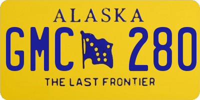 AK license plate GMC280