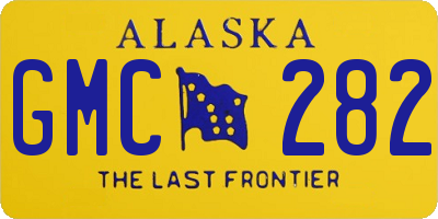 AK license plate GMC282