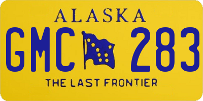 AK license plate GMC283