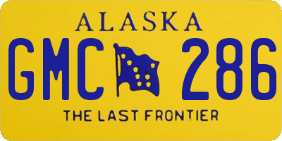 AK license plate GMC286