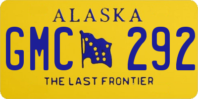 AK license plate GMC292