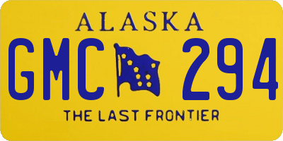 AK license plate GMC294