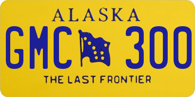 AK license plate GMC300