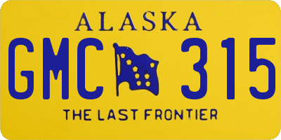 AK license plate GMC315