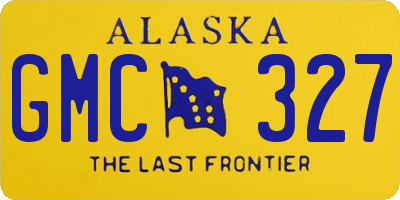 AK license plate GMC327