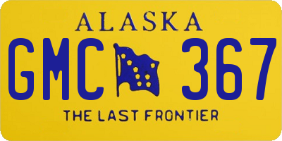 AK license plate GMC367